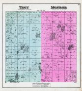 Troy Township, Monroe Township, Nichols Lake, Pickerel Lake, Twin Lakes, Newaygo County 1880